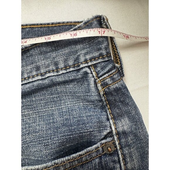 Levis 505 Retro Classic Mens Jeans 34x30 Faded Stone wash Y2K Denim Streetwear - Picture 9 of 11